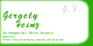 gergely heinz business card